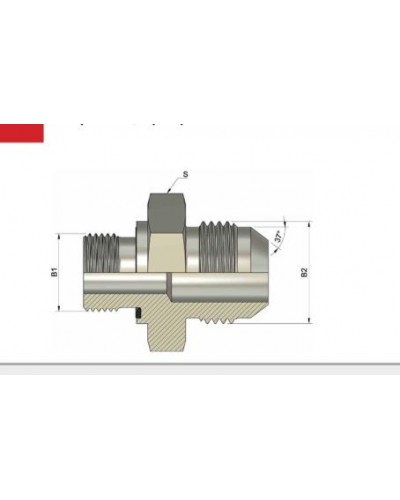 Ravni UNF adapter 3/4"-9/16"