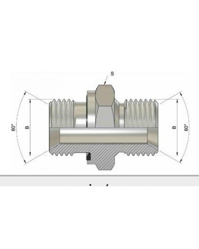 Ravni BSP adapter (muški...